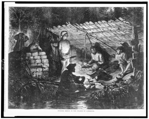 James L. Langridge, "Negroes Hiding in the Swamps of Louisiana," 1873